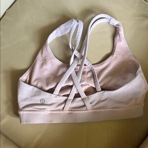 Lululemon Athletica Pink Strappy Sports Bra SZ6